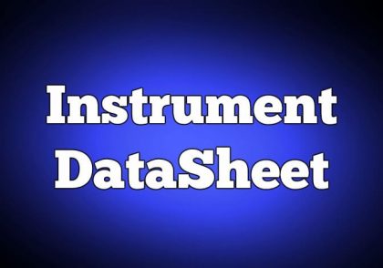 Instrument-Datasheet